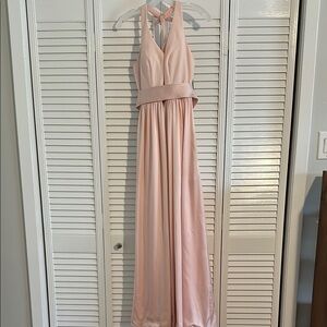 Elegant Pink Evening Gown